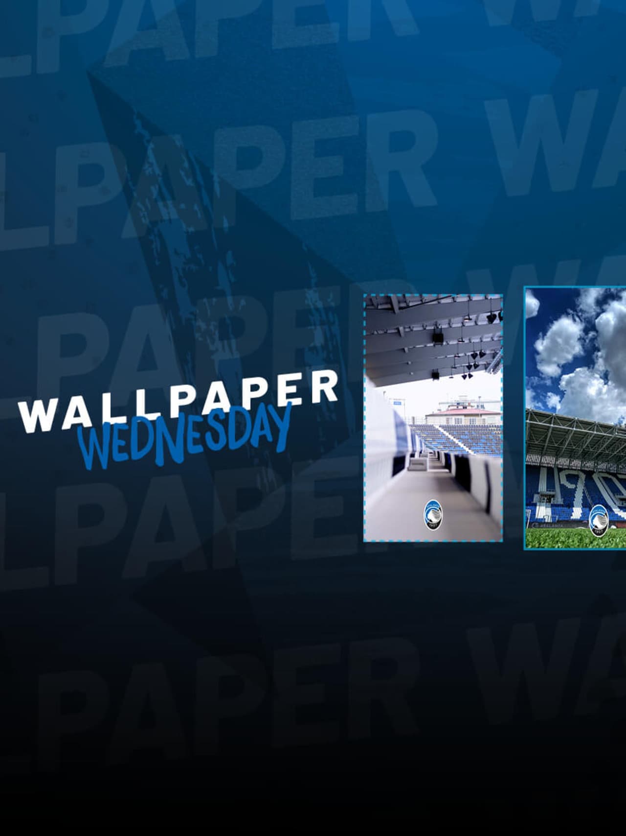 The wallpaper of the Gewiss Stadium