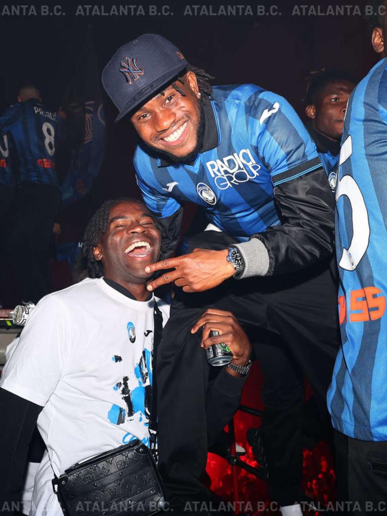 La festa nerazzurra a Bergamo