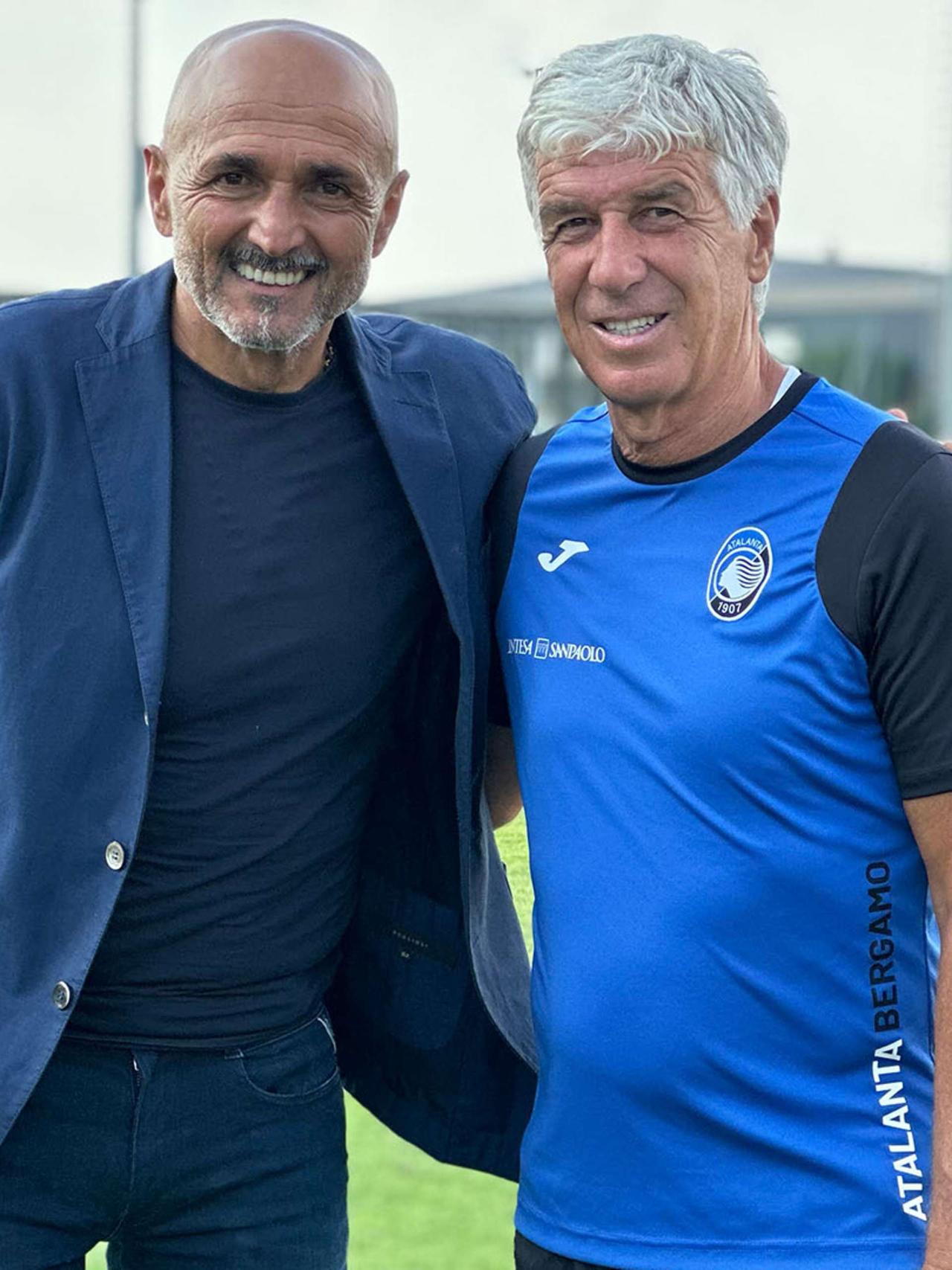 Luciano Spalletti dropping by at the Centro Bortolotti