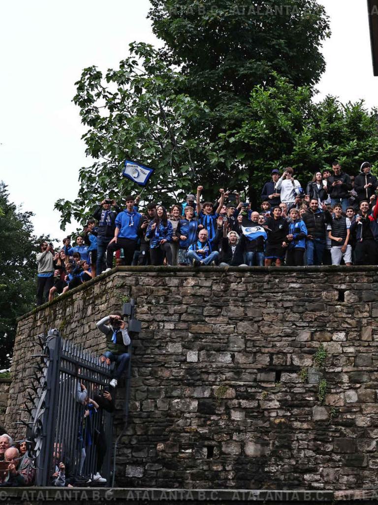 La festa nerazzurra a Bergamo