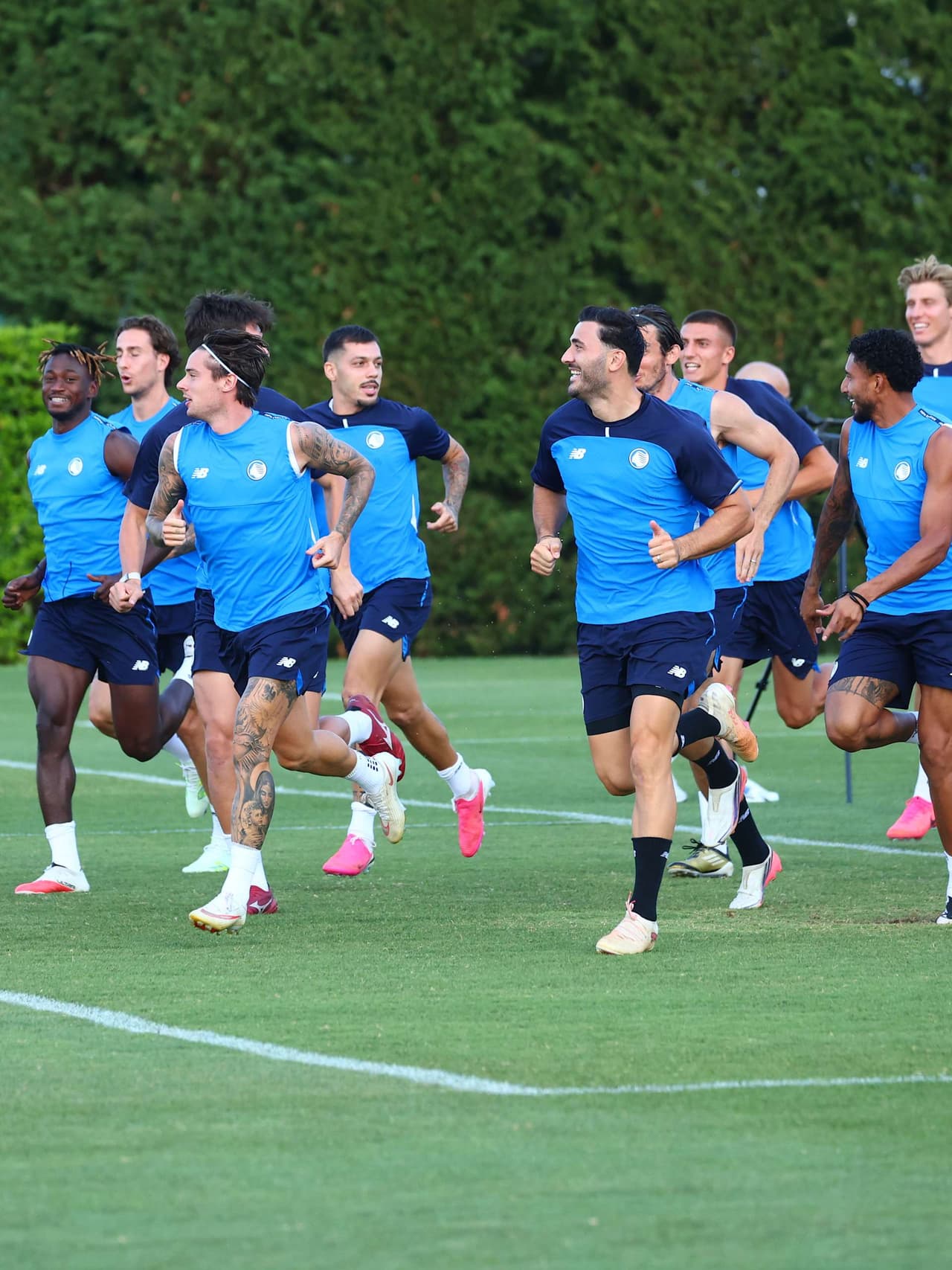 Afternoon training at the Centro Bortolotti