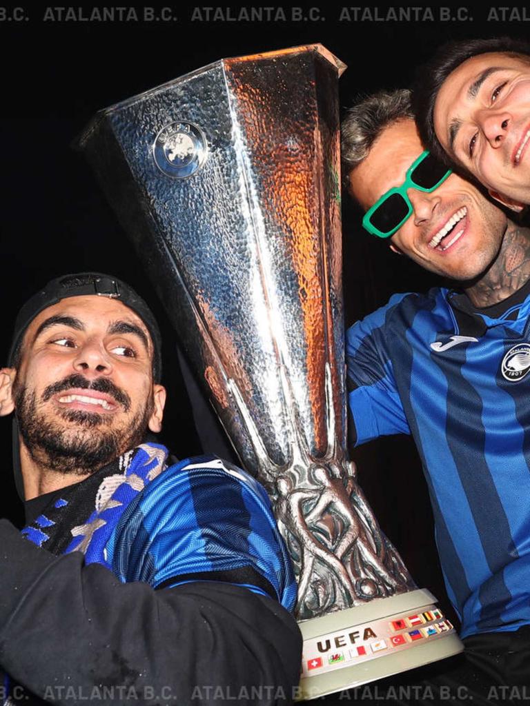 La festa nerazzurra a Bergamo