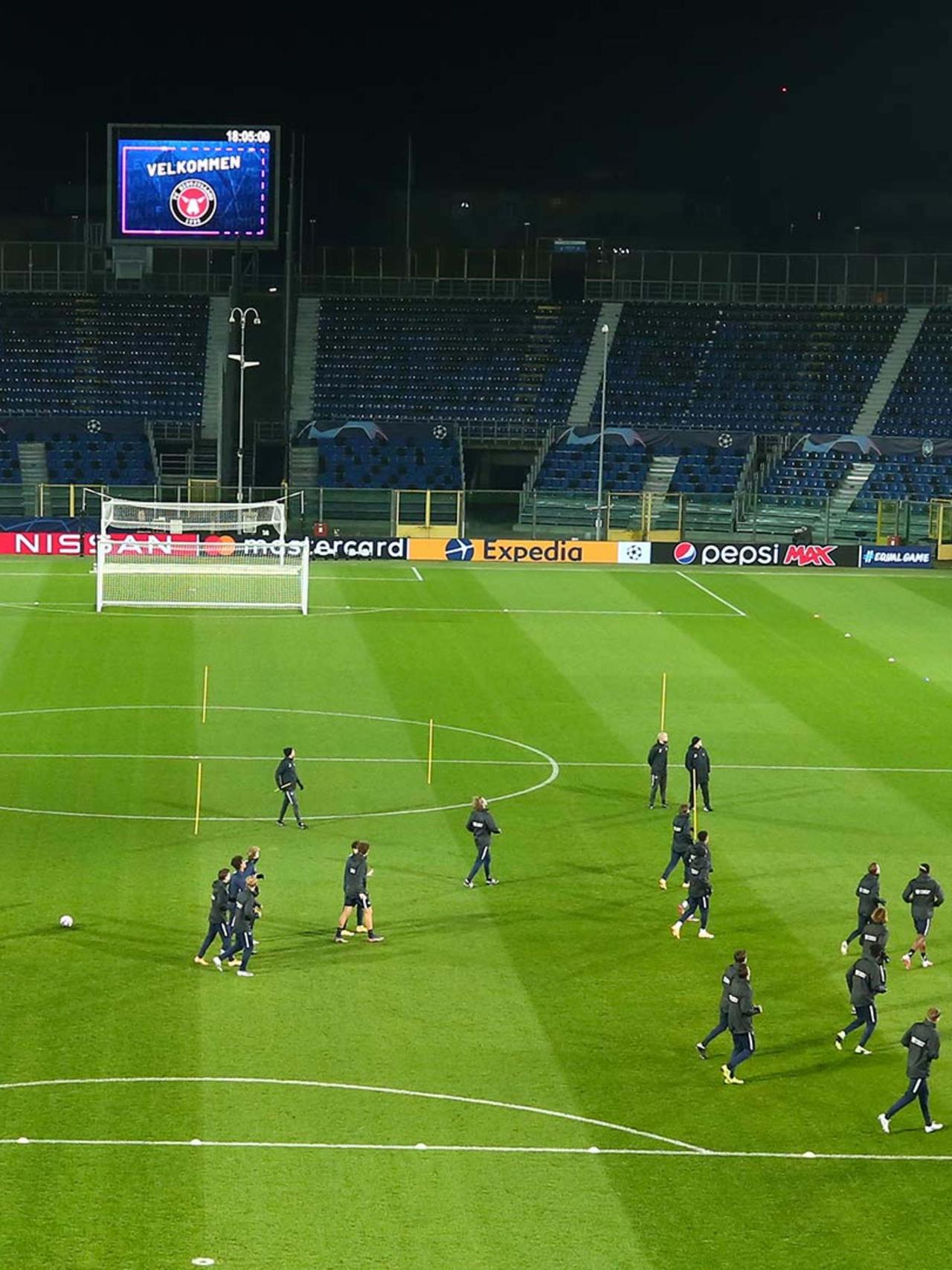 UCL, Midtjylland at the Gewiss Stadium