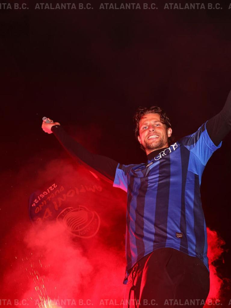 La festa nerazzurra a Bergamo