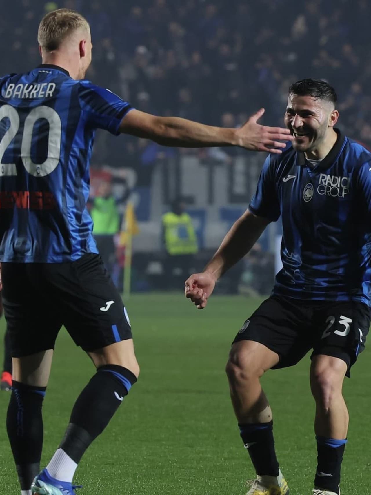 Bakker’s first goal for Atalanta