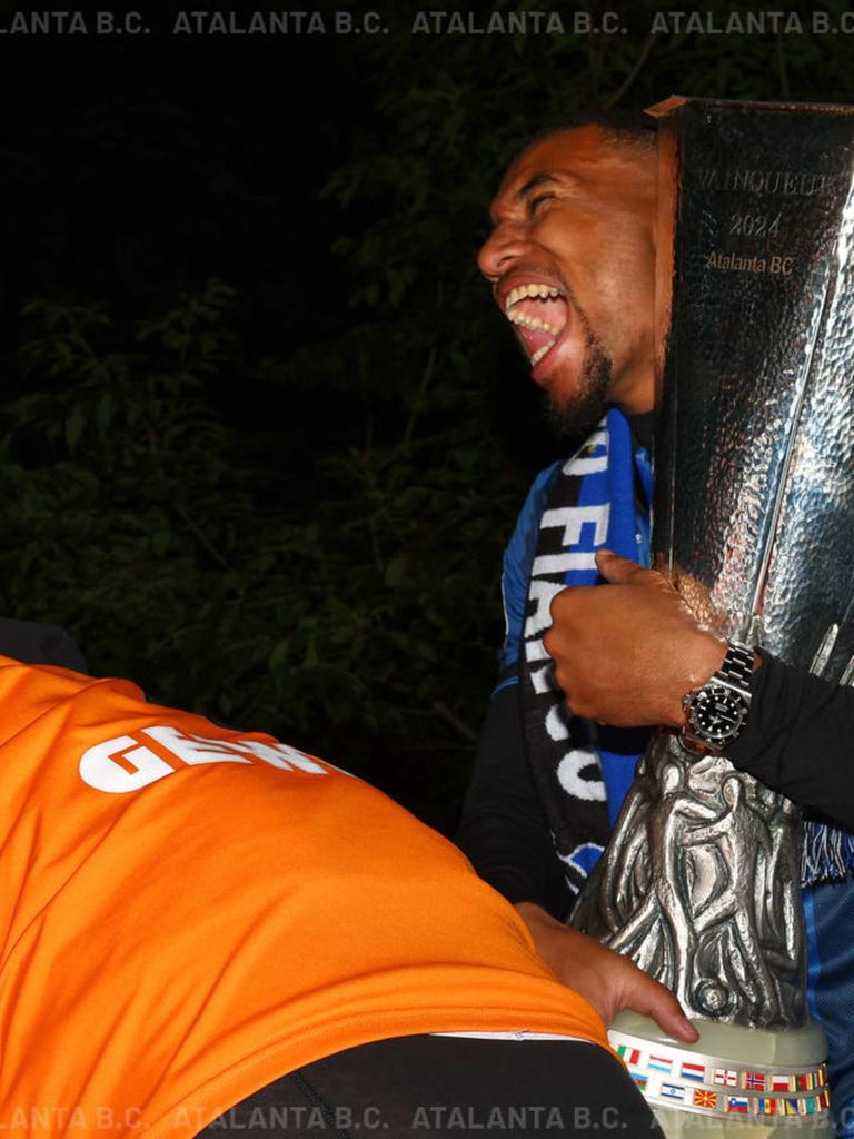 La festa nerazzurra a Bergamo