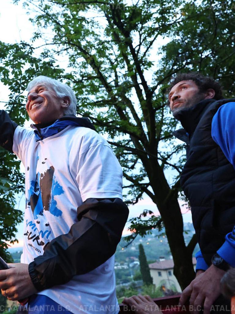 La festa nerazzurra a Bergamo