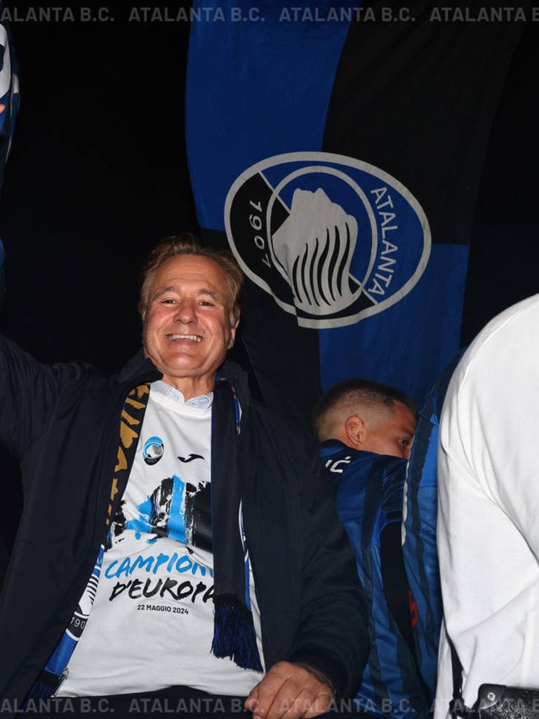 La festa nerazzurra a Bergamo