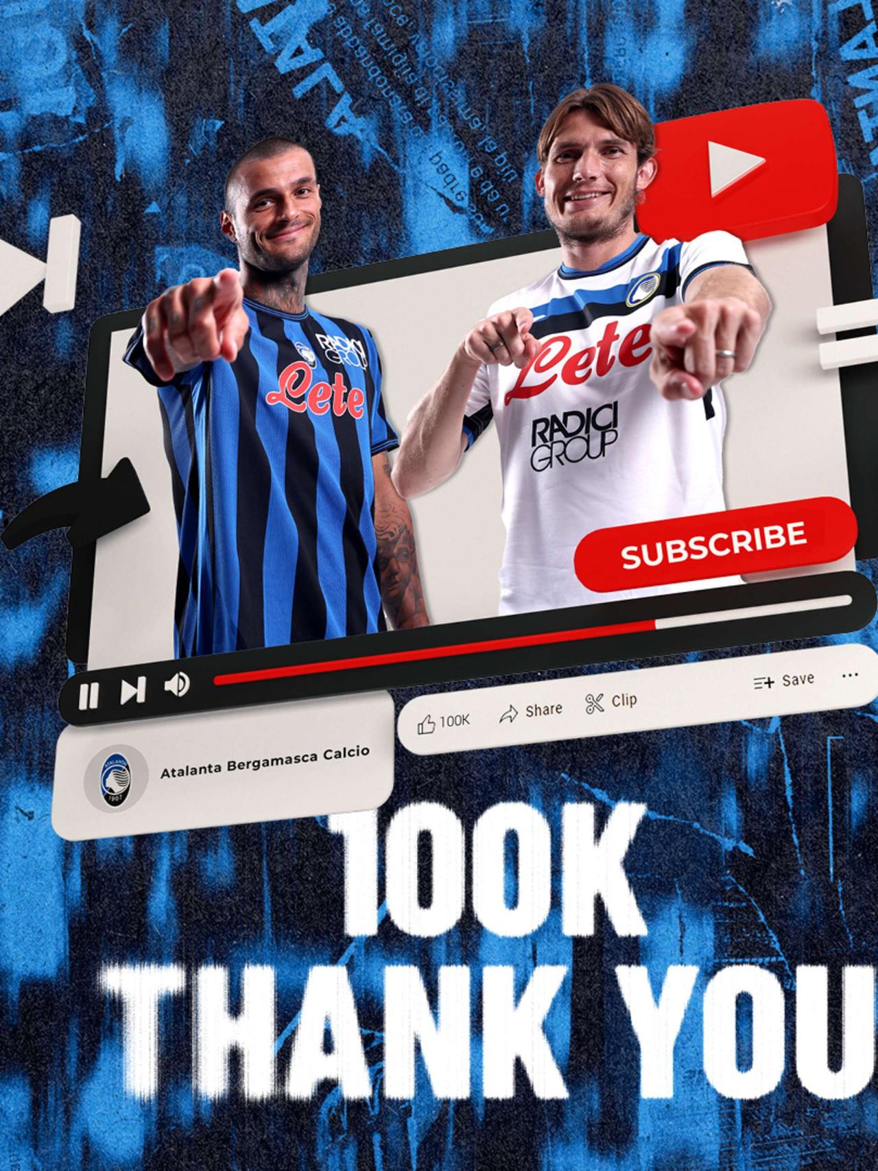 Atalanta Youtube to 100k and counting!