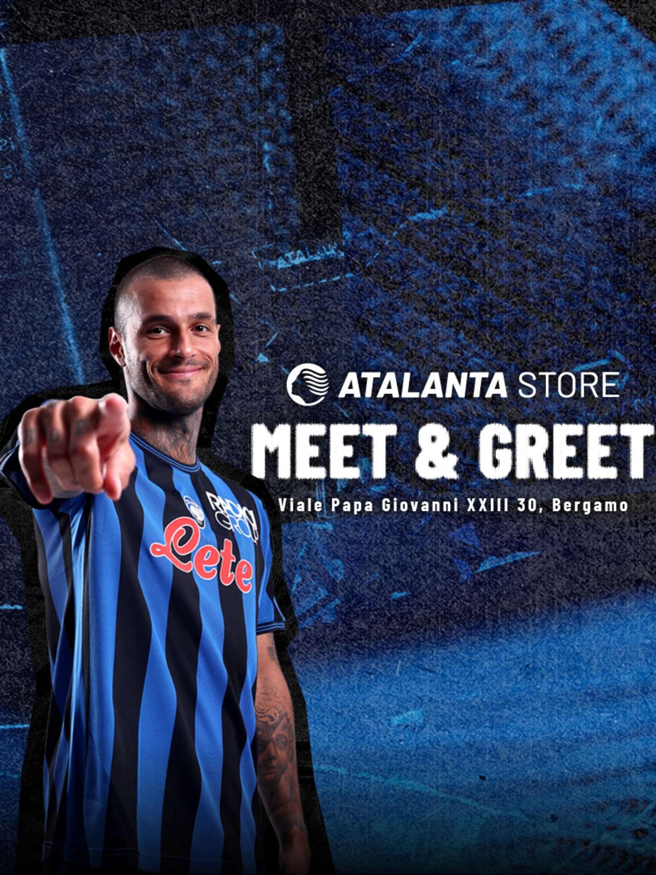 Meet & greet w Gianluca Scamacca at the Atalanta Store!