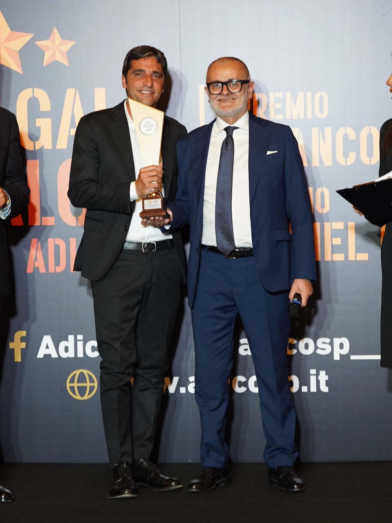 ADICOSP Gran Galà del Calcio: Tony D'Amico presented with the award for Best Sporting Director