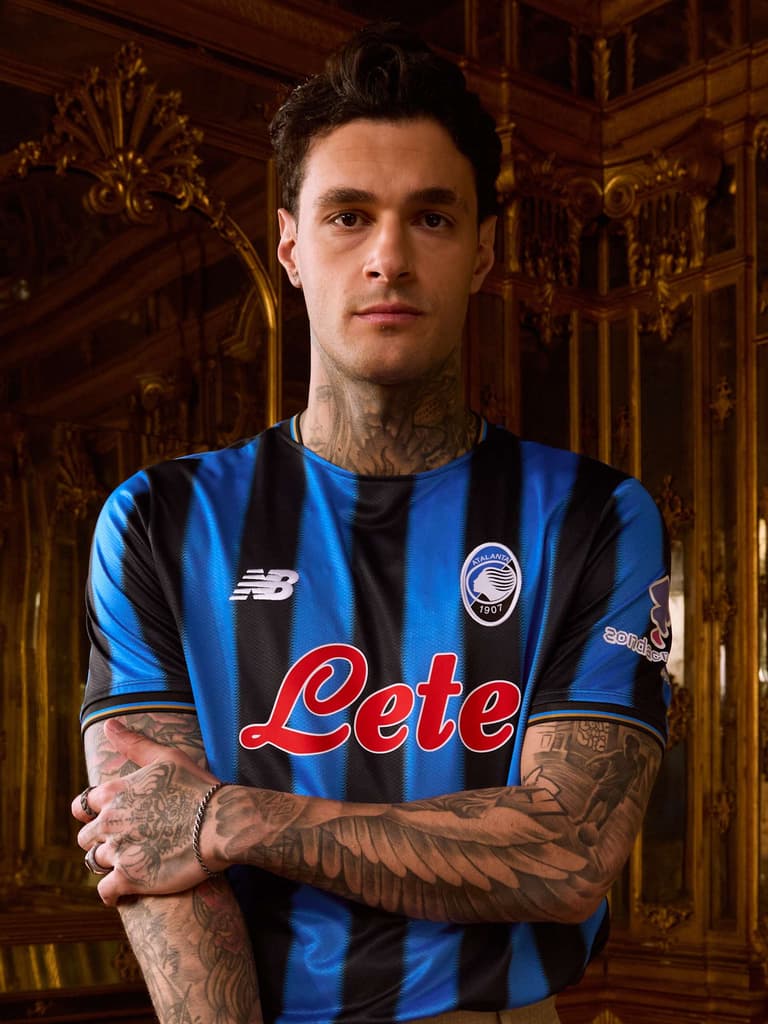 Atalanta サッカーシャツ New Balance 25-26 ホーム New Balance 2025-26 Atalanta Men's Stadium Home Soccer