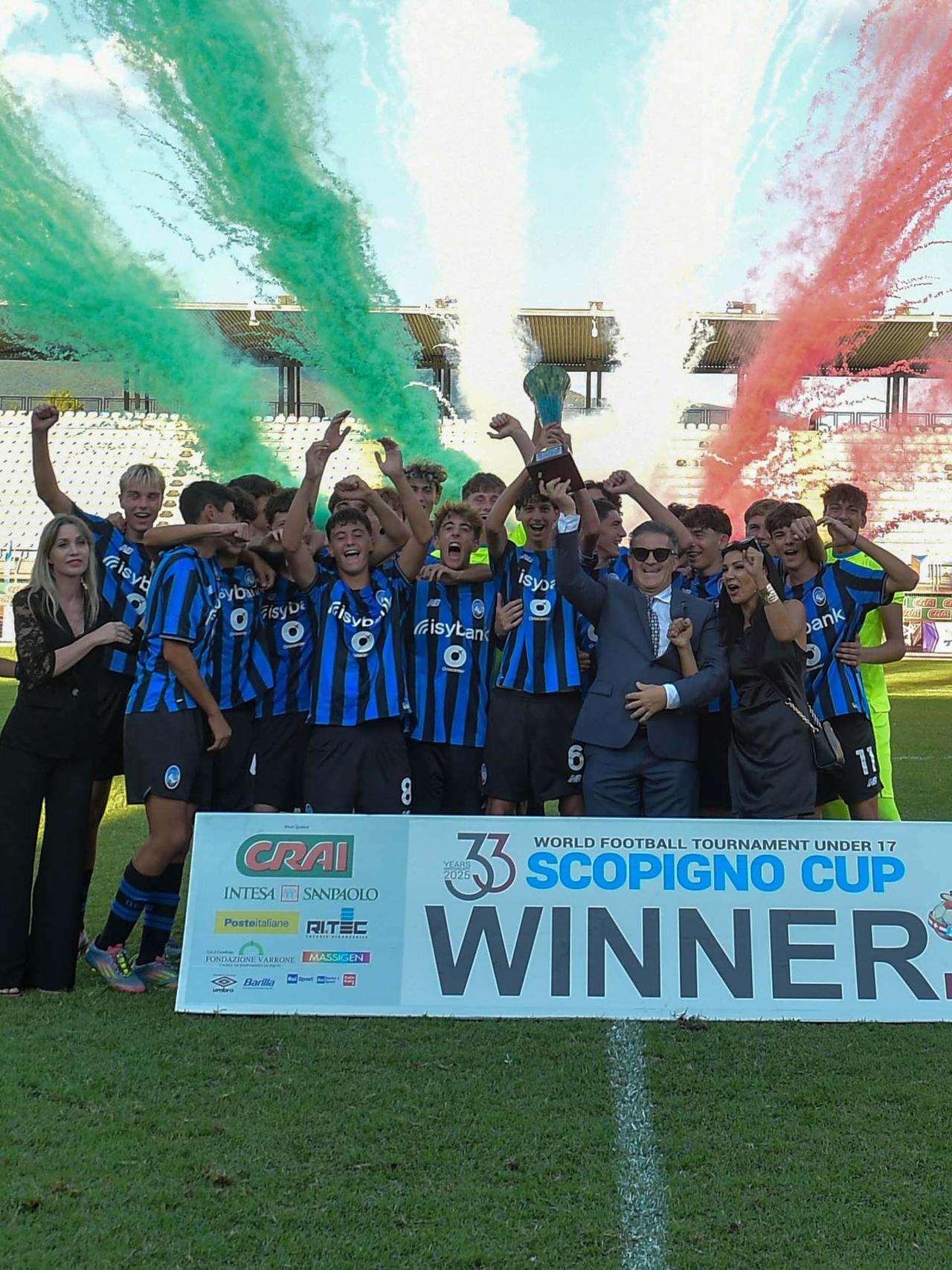 Atalanta U17 winners of the Scopigno Cup