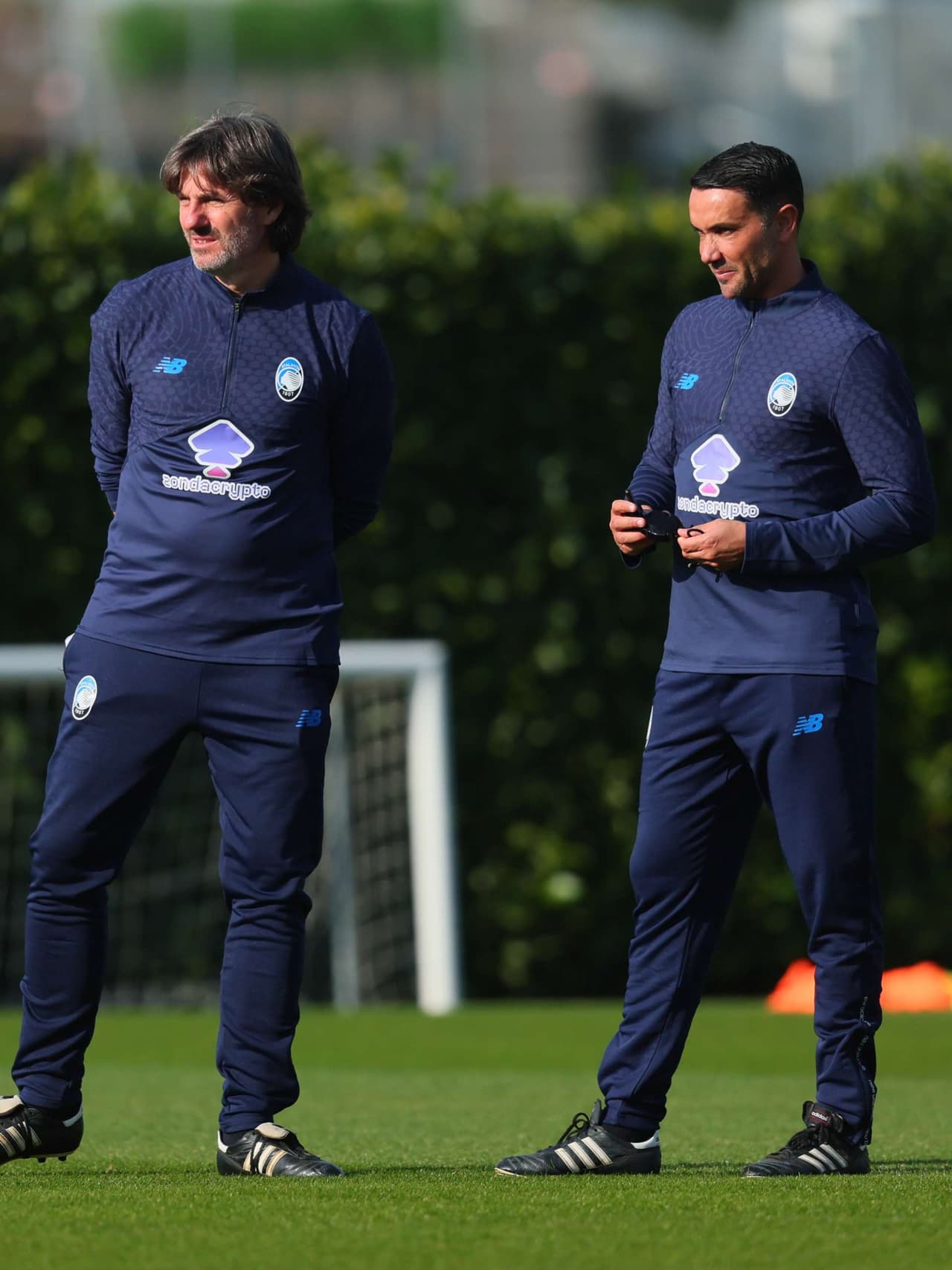 Coach Palladino's first training session at the Centro Bortolotti