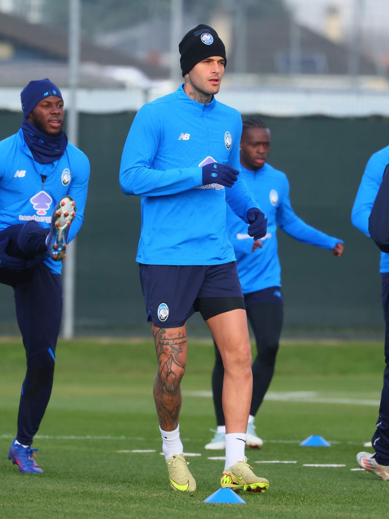 Readying for Fiorentina with an afternoon drill