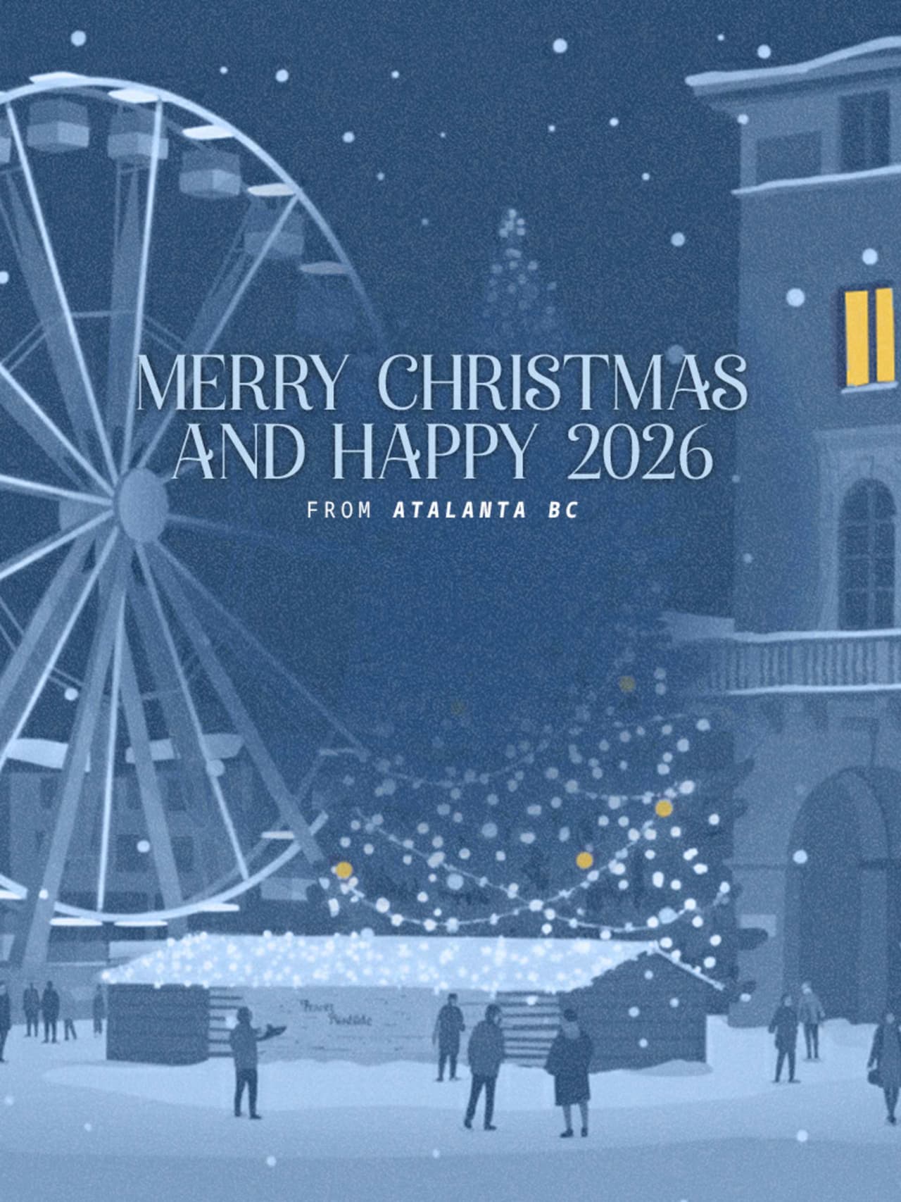 You're on my mind... Even at Christmas! Season's greetings from Atalanta