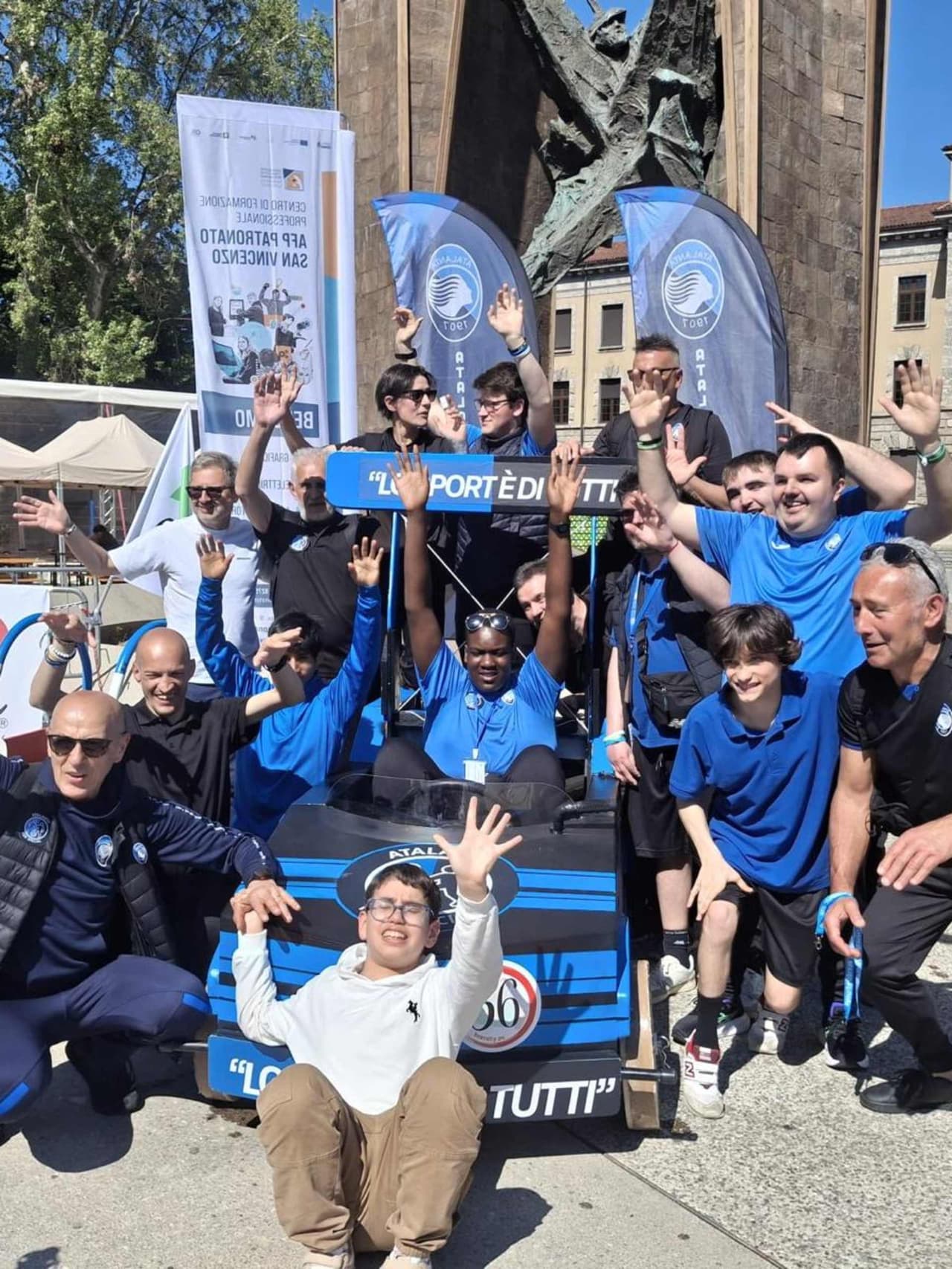 Atalanta For Special on the grid at the “Soap Box Rally” Bergamo 