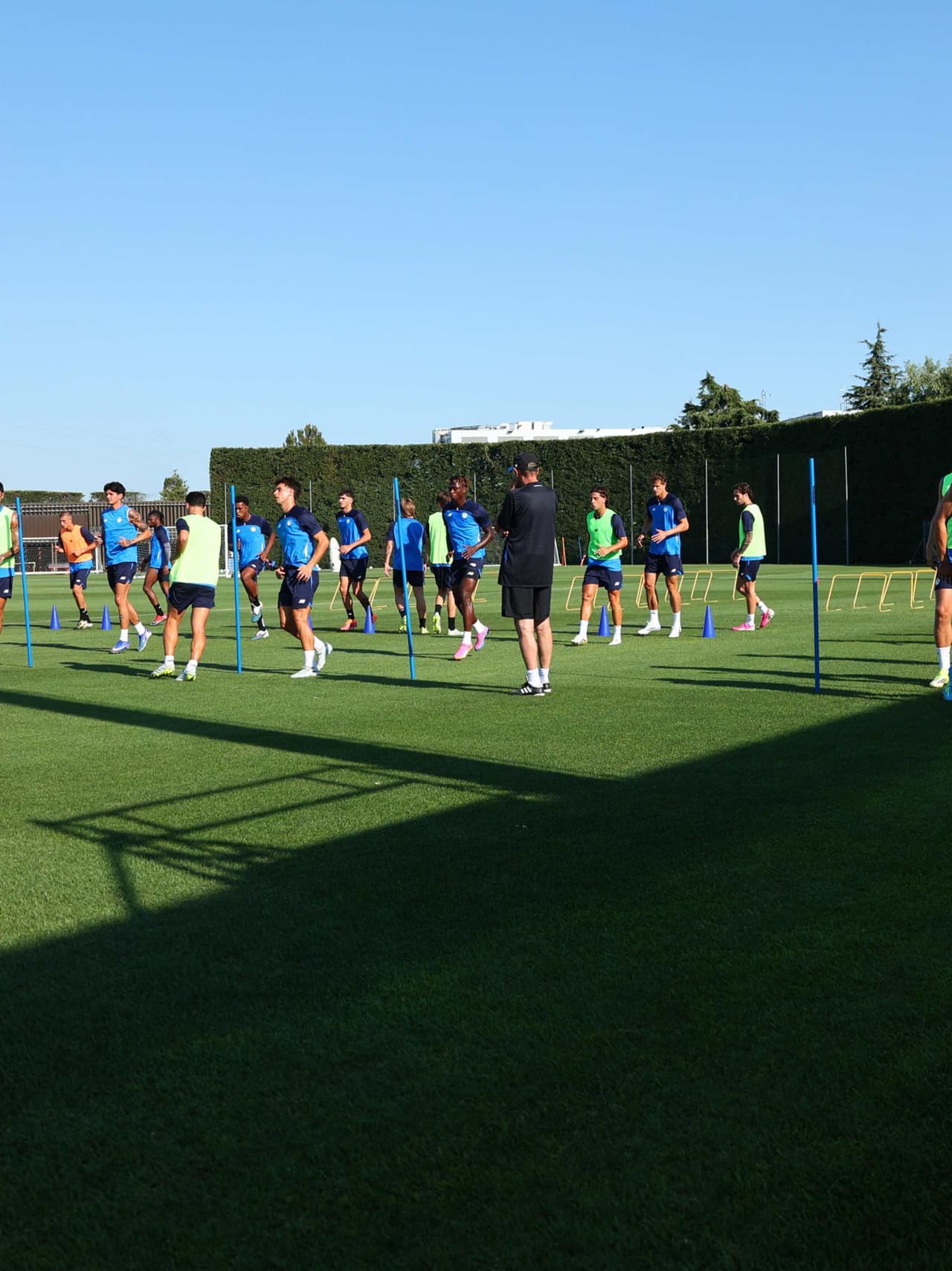 The first training session of the season at the Centro Bortolotti