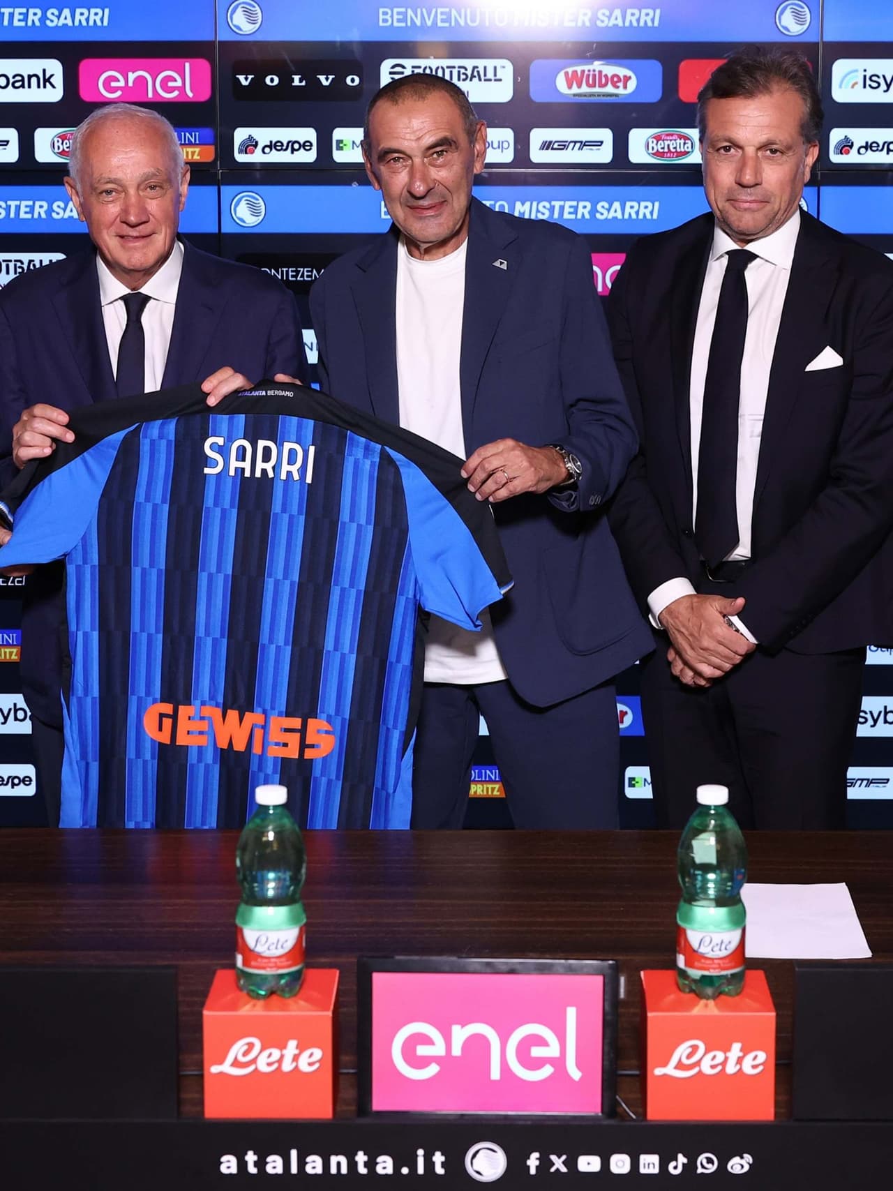 Sarri: "Atalanta Feel Like a Family, I'm here to begin an important journey"