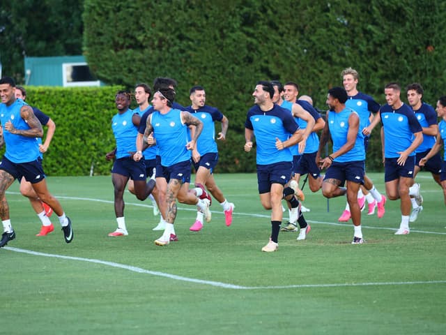 Afternoon training at the Centro Bortolotti