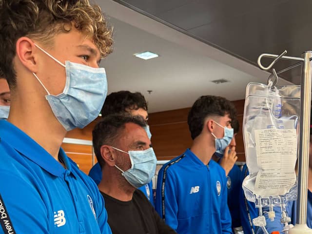 Atalanta's holiday Cheers in the Pediatric Wards