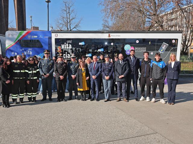 Atalanta at the 12th edition of the 'Una vita da social' initiative organised by the Polizia di Stato