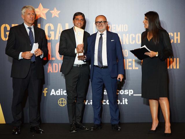 ADICOSP Gran Galà del Calcio: Tony D'Amico presented with the award for Best Sporting Director