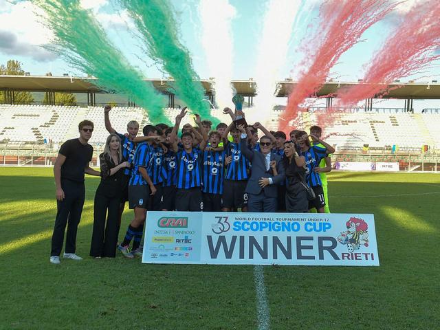 Atalanta U17 winners of the Scopigno Cup