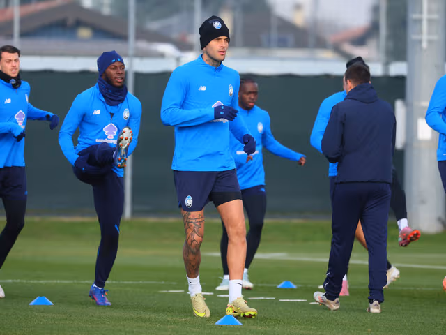 Readying for Fiorentina with an afternoon drill