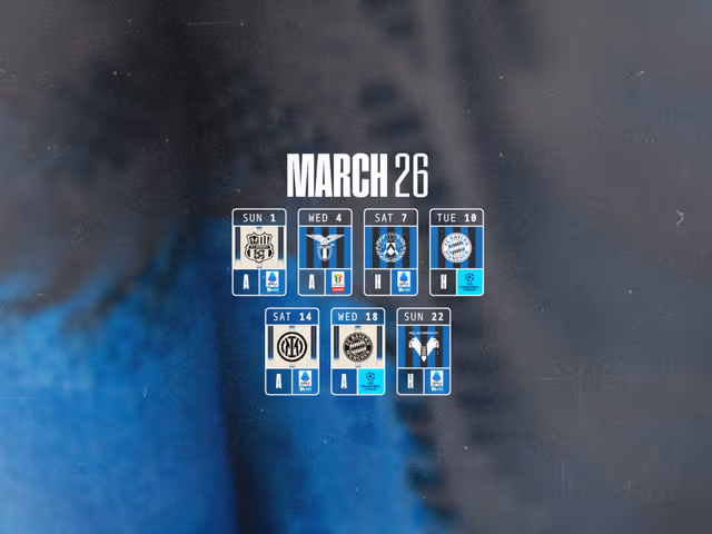 Our monthly schedule, March