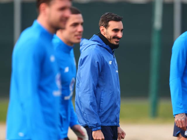 Morning training ahead of the UCL Round of 16