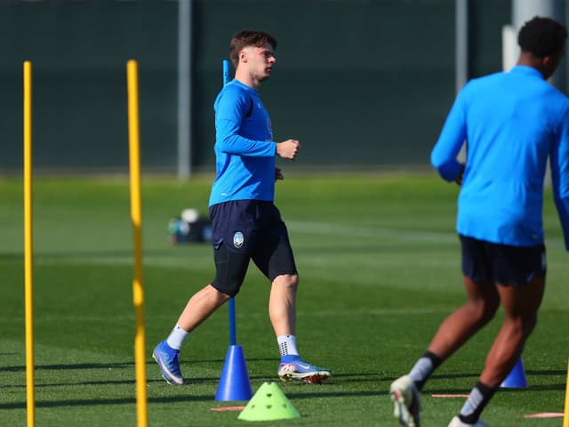 Gearing up for the Lecce outing with an afternoon drill