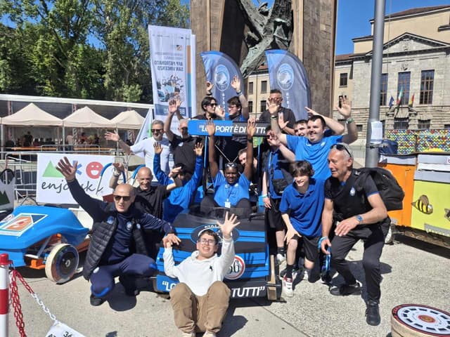 Atalanta For Special on the grid at the “Soap Box Rally” Bergamo 