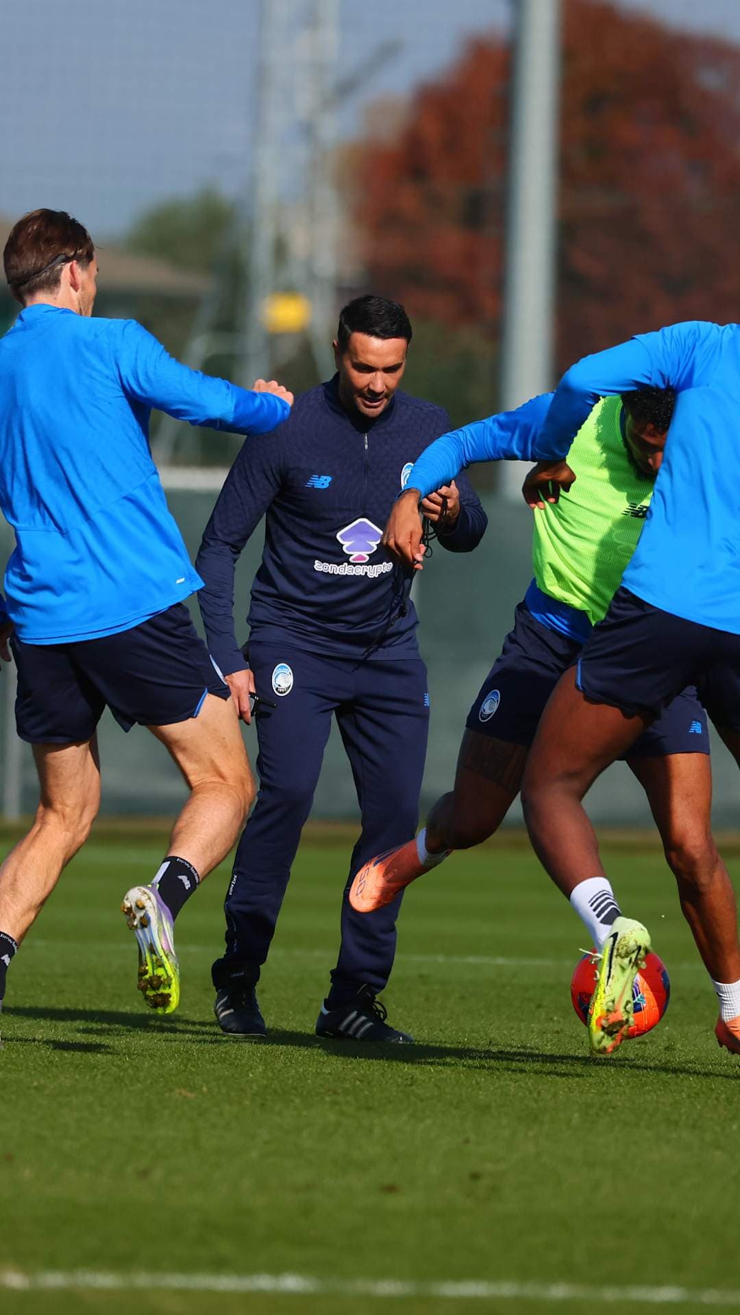 Pictures from coach Palladino's first training session in Zingonia