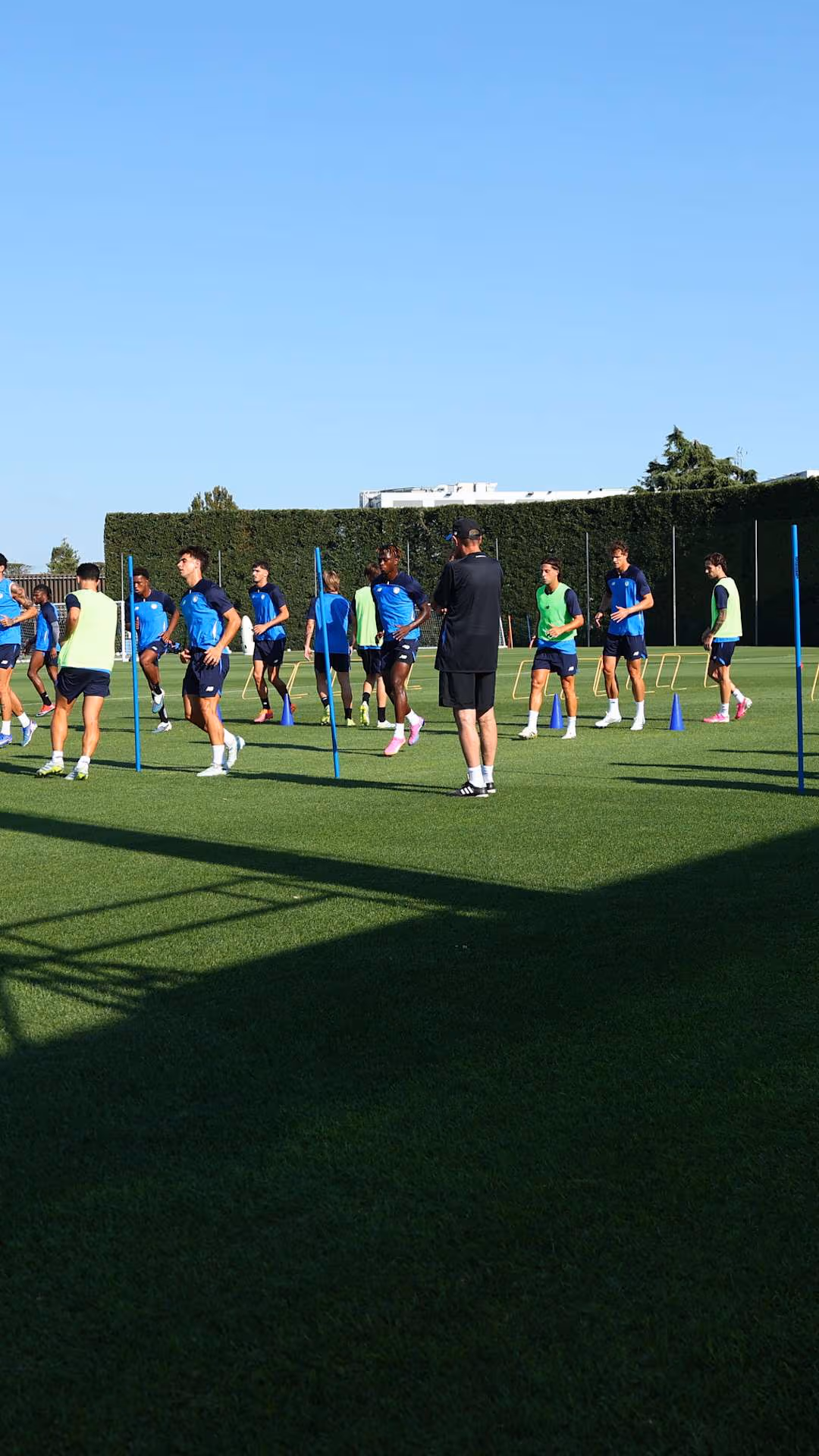 The first training session of the season at the Centro Bortolotti